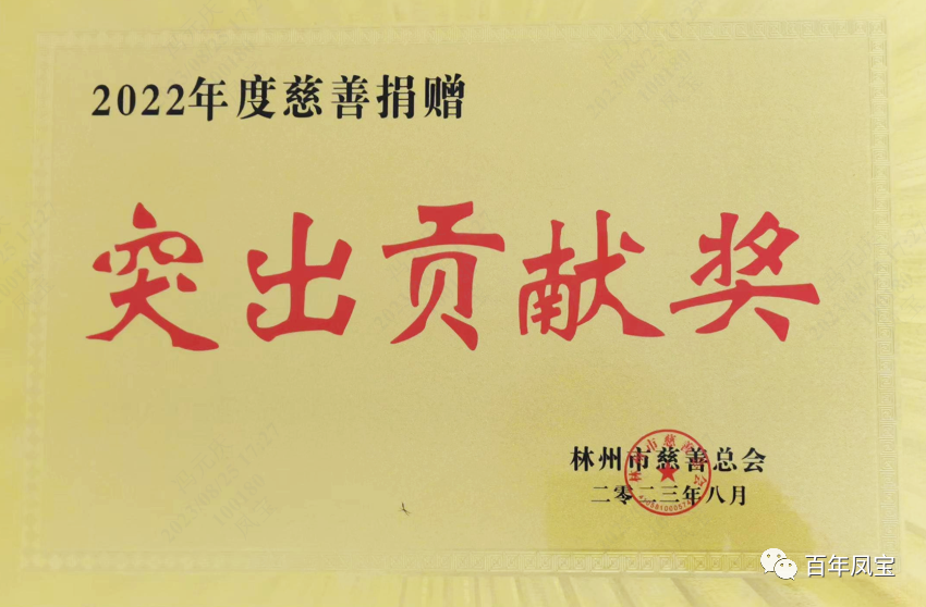 乐投在线（中国）特钢荣获2022年度慈善“突出贡献奖”荣誉称号